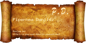 Pipernea Daniló névjegykártya